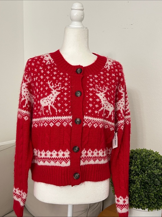 Old Navy Sweaters - Old Navy Christmas Fair Isle Holiday Cardigan Sweater